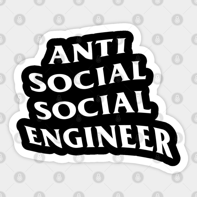 Anti Social Social Engineer Sticker by stark4n6